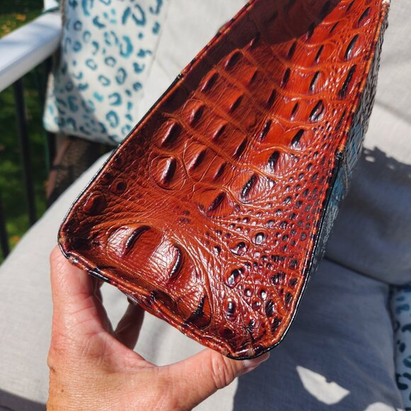 Brahmin Tri-color Asher, VGUC White, Brown, Black. - Picture 6 of 14